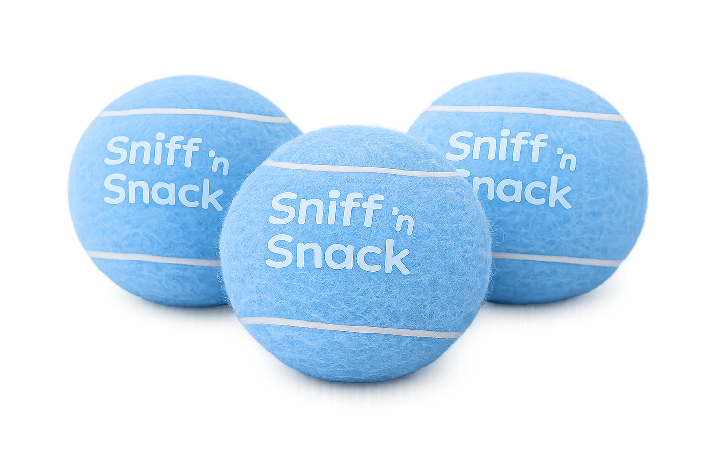 Sniff ’n Snack Squeaky Ball – 3 Pack (2.5”)